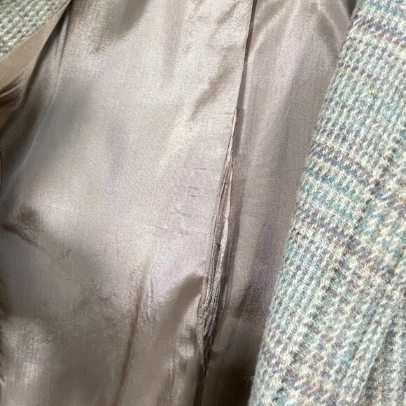 Vintage Wool Blazer Camel Plaid 1970s–80s ILGWU – Made in USA, Womens 8 / Medium - Picture 11 of 12